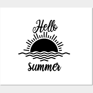 Hello Summer, Summer Tee, Beach, Summer Fancy, Women’s Summer , Hello Summer, Women’s Summer Posters and Art